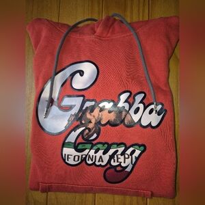 Grabba Gang Red Graphic Print Hoodie - Mens‎ Size Medium